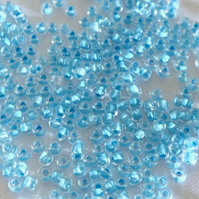 Matsuno MGB 11/0 Transparent Light Aqua Inside Colour Seed Beads