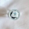 HOLE_20mm Black Horse Round Chinese Inside Painting Handmade Glass Bead